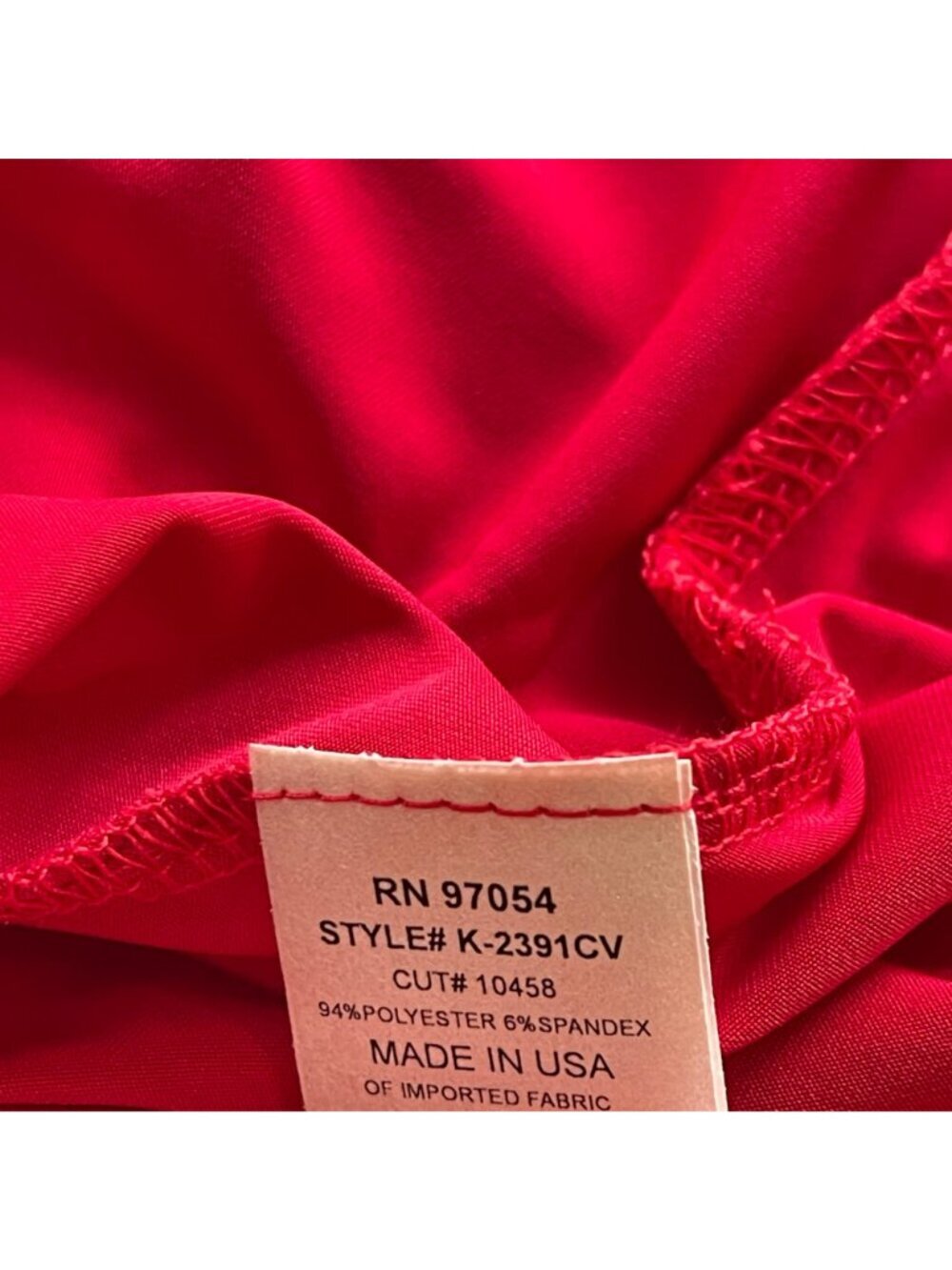 Revolve Krisa Midi Red Dress Draped Slinky Asymmetrical Ruched NWT - Picture 7 of 7
